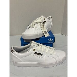 Adidas Sleek W HER Studio London White Plaid Sneakers H00474 Womens 10.5 NEW